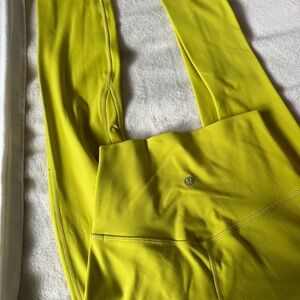 lululemon Align 25” Yellow Serpentine Leggings